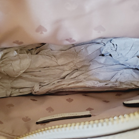 🆕 Kate Spade flap camera bag K6057 Pebbled leather Parchment Crossbody Rosie - Picture 7 of 8